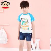 大嘴猴童装男女童牛仔短裤韩版夏季新款运动裤儿童潮流