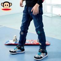 大嘴猴男童牛仔裤 2018年冬季新款 时尚保暖