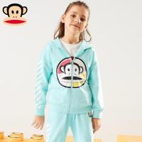 大嘴猴童装中大童拉链衫儿童春秋装女童外套休闲卡通外衣