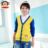 大嘴猴男童毛衣开衫中大童毛衫秋装新款童装线衣针织衫男毛线衫