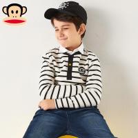 大嘴猴童装T恤 短袖男童中大童童装春夏翻领上衣长袖 潮