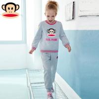 大嘴猴女童春装2108新款套装中大童套头衫卫衣运动两件套潮