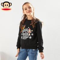 大嘴猴童装儿童卫衣女春秋装女童长袖圆领中大童外衣棉