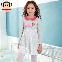 大嘴猴童装女童连衣裙2018新款秋装女童时尚裙子小女孩
