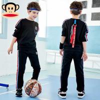 大嘴猴童装男童秋装套装2018新款中大儿童运动卫衣两件套韩版潮衣