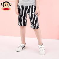 大嘴猴童装 男童梭织中裤五分裤夏季新品户外休闲儿童运动裤棉麻