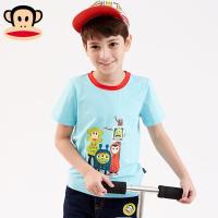 大嘴猴童装儿童男童短袖T恤夏装新款中大童休闲童装女童T恤棉