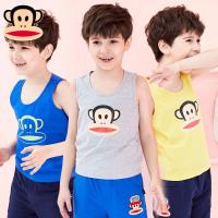 大嘴猴童装儿童男童背心T恤夏装新款中大童男童背心棉打底衫潮