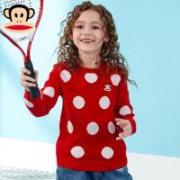 大嘴猴儿童针织衫宝宝毛衣女童2018新款秋装套头线衣韩版休闲潮