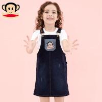 大嘴猴女童连衣裙夏装新款女宝宝棉牛仔裙连衣裙背心裙韩版
