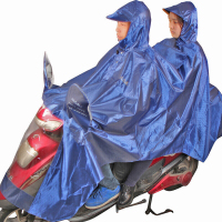 天堂伞 双人加大加长摩托车牛津布夜光条雨衣雨披 均码 LJ231