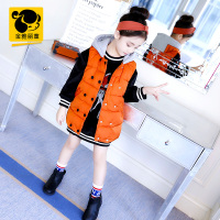 儿童冬季加厚棉马甲2018新款韩版中大童连帽保暖休闲上衣女孩马夹