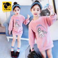 女童冬季卫衣2018新款韩版中大童套头长袖上衣小女孩保暖打底衫