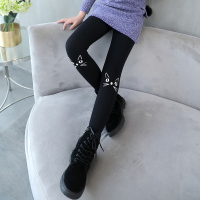 2018新款童装女童打底裤中大童加绒加厚卡通铅笔裤宝宝外穿小脚裤