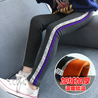 女童加绒打底裤2018新款女孩小脚裤中大童外穿铅笔裤弹力长裤冬装