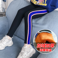 女童打底裤加绒加厚儿童装童裤2018新款冬季外穿保暖铅笔裤运动裤