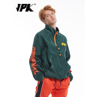 JPK原创设计师潮牌男女同款高领绿色国潮街头休闲加大夹克冲锋衣