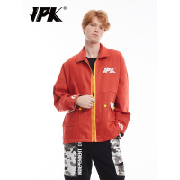 JPK原创潮牌秋冬复古情侣国潮ins嘻哈棒球服飞行员工装夹克外套男