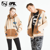 JPK潮牌设计秋冬新款男女同款情侣连帽开衫卫衣嘻哈男装加绒外套