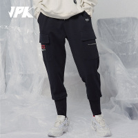 JPK原创设计师潮牌男士休闲裤ins修身黑色束脚国潮加大九分裤子男