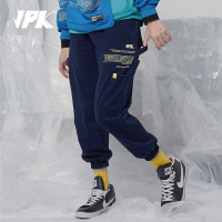 JPK19年秋冬 原创潮牌嘻哈街头牛仔蓝休闲长裤男束脚裤裤子
