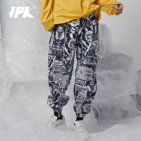 JPK19年 原创潮牌嘻哈加大码宽松国潮卡通漫画休闲长裤男裤子