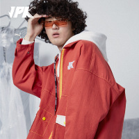 JPK原创潮牌秋冬复古情侣国潮ins嘻哈棒球服飞行员工装夹克外套男