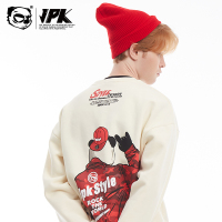 JPK设计潮牌原创国潮冬季新年ins风宽松大码加绒加厚套头卫衣男女