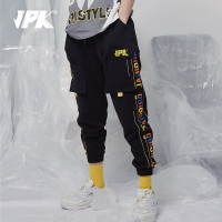 JPK19年秋冬 原创潮牌嘻哈国潮黑色休闲长裤男裤子