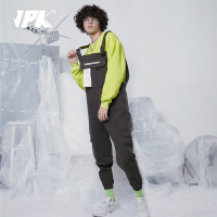 JPK秋冬 潮牌休闲深绿色男工装机能吊带宽松背带裤情侣连体裤
