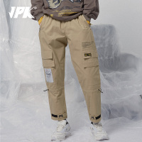 JPK19年秋冬 原创潮牌直筒卡其色休闲长裤男裤子