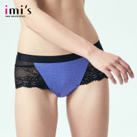 IMIS 爱美丽女士内衣 低腰蕾丝性感透视网纱平角内裤