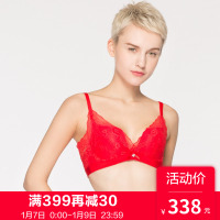 IMIS爱美丽女士内衣 3/4中厚模杯蕾丝性感聚拢文胸IM17AMB1