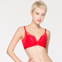 IMIS爱美丽女士内衣 3/4中厚模杯蕾丝性感聚拢文胸