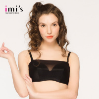 IMIS爱美丽女士内衣 钢圈1/2罩杯光面无纺布抹胸式文胸