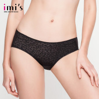 IMIS爱美丽女内衣 性感内裤豹纹火辣轻薄低腰舒适平角裤