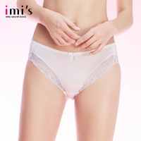 IMIS爱美丽女士内衣 性感蕾丝边低腰舒适简约三角内裤