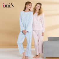 IMIS爱美丽女士家居服 秋冬卡通印花舒适睡衣两件套