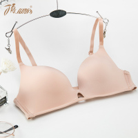 顶瓜瓜新款简约无痕无钢圈文胸舒适莫代尔内衣女纯色薄款少女胸罩