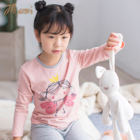 儿童内衣套装女童秋衣秋裤薄款长袖睡衣春秋打底衫贴身2018新款