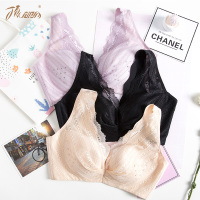 顶瓜瓜文胸女性感 V型薄款美背 无插片无钢圈后三排搭扣肩带蕾丝