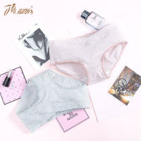 顶瓜瓜孕妇内裤棉质 条纹舒适两条装 V型托腹低腰孕产内裤顶呱呱