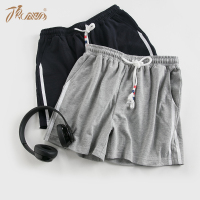 顶瓜瓜夏季情侣睡裤纯棉舒适居家短裤女纯色休闲运动沙滩裤可外穿