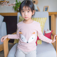 顶瓜瓜儿童秋衣套装男女童可爱卡通秋冬保暖弹力舒适内衣套装
