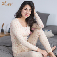 顶瓜瓜内衣女秋冬 保暖套装秋衣秋裤印花清新棉质少女可爱顶呱呱