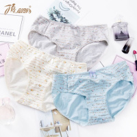 顶瓜瓜内裤女蕾丝性感 女士棉质低腰大码少女三角裤三条装顶呱呱