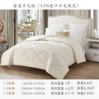 雅兰家纺羊毛被子被芯双人加厚保暖冬被冬季棉被儿童羊毛被单人