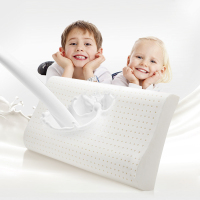 雅兰家纺单人学生枕头按摩枕芯宝宝天然橡胶记忆护颈枕