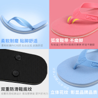 李宁(LI-NING)运动拖鞋男2018夏新款情侣人字拖防滑耐磨平底清凉家居鞋女凉拖201