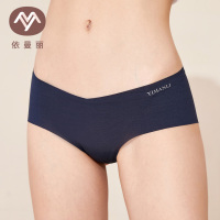 依曼丽内裤女 简约舒适一片式提臀中低腰大码女士小平脚内裤